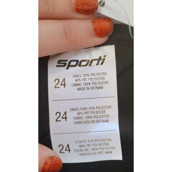 NWT Sporti HydroLast Micro Back One Piece Swimsuit Size 24 0 XXS Competitive - Picture 7 of 7